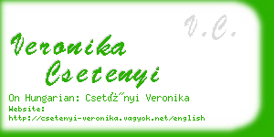 veronika csetenyi business card